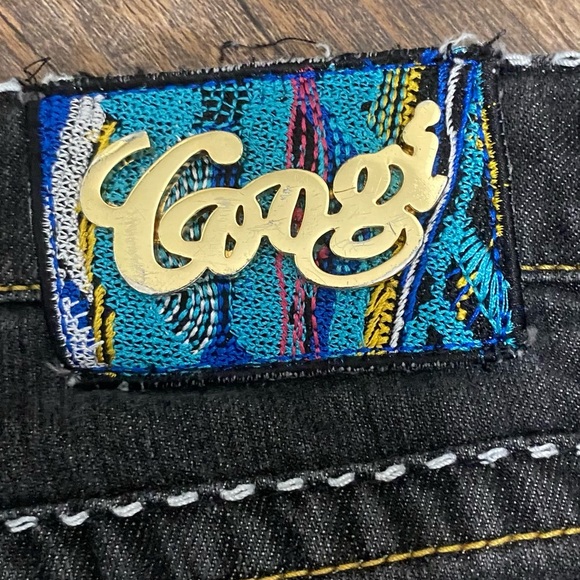 COOGI 101-041747 7/8 25 WASHED BLACK STRAIGHT LEG W/TOP STITCHING&CONTRAST CUFF - Picture 4 of 16